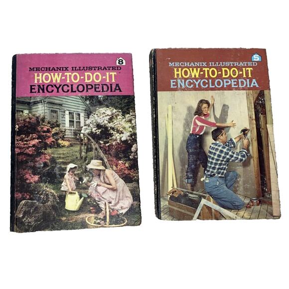 Mechanix Illustrated How To Do It Encyclopedia SET 1961 (Volumes 5 & 8) - Picture 1 of 9